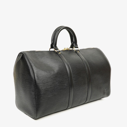 Louis Vuitton Keepall 45 Reisetasche aus schwarzem Epi-Leder