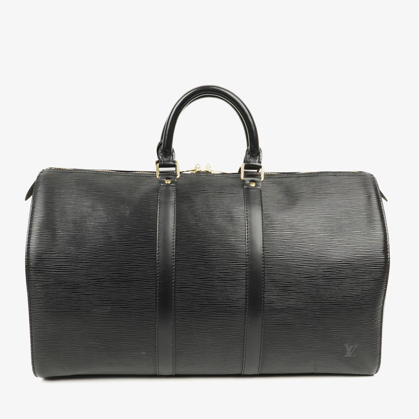 Louis Vuitton Keepall 45 Reisetasche aus schwarzem Epi-Leder