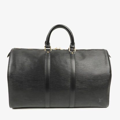 Louis Vuitton Keepall 45 Reisetasche aus schwarzem Epi-Leder