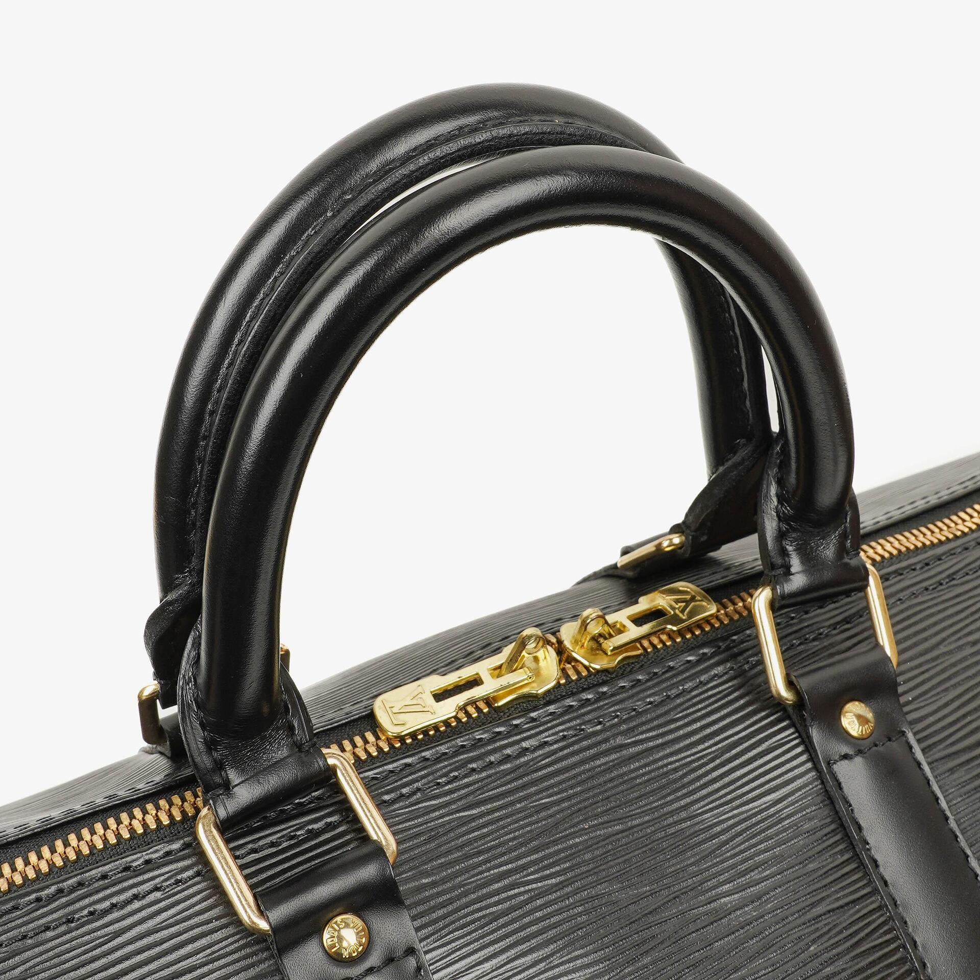 Louis Vuitton Keepall 45 Reisetasche aus schwarzem Epi-Leder