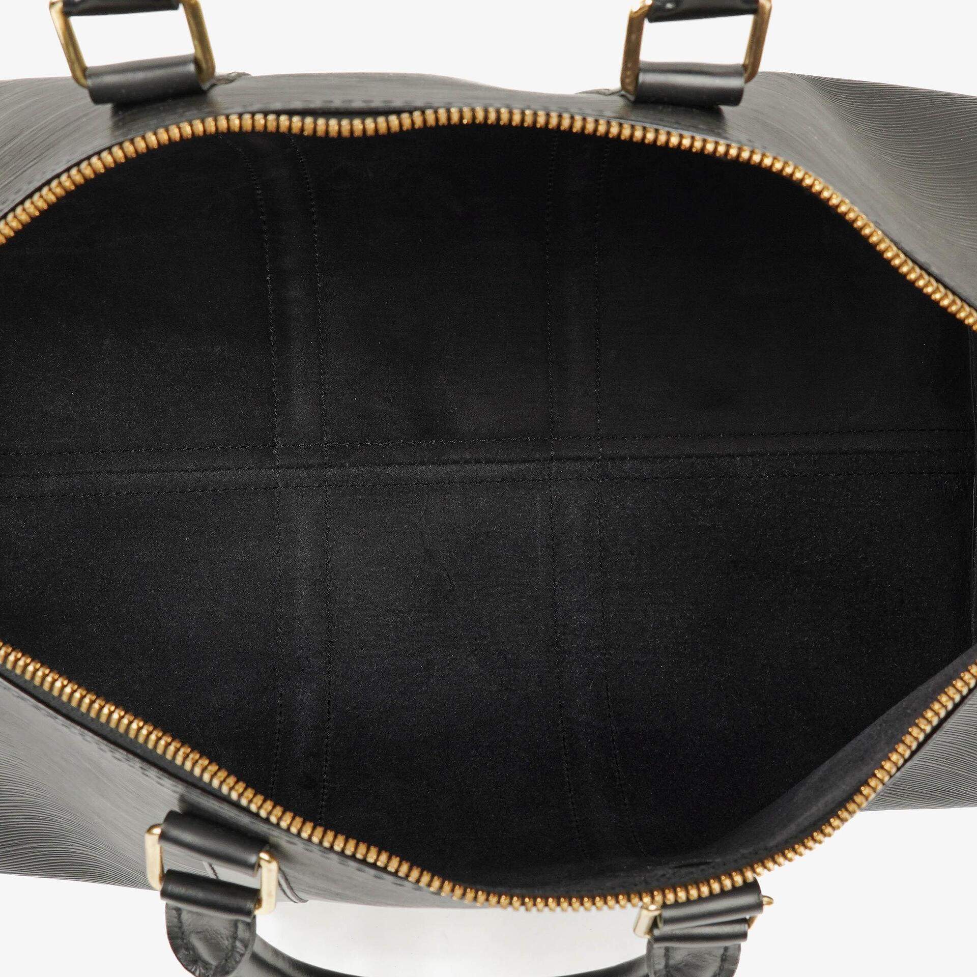 Louis Vuitton Keepall 45 Reisetasche aus schwarzem Epi-Leder