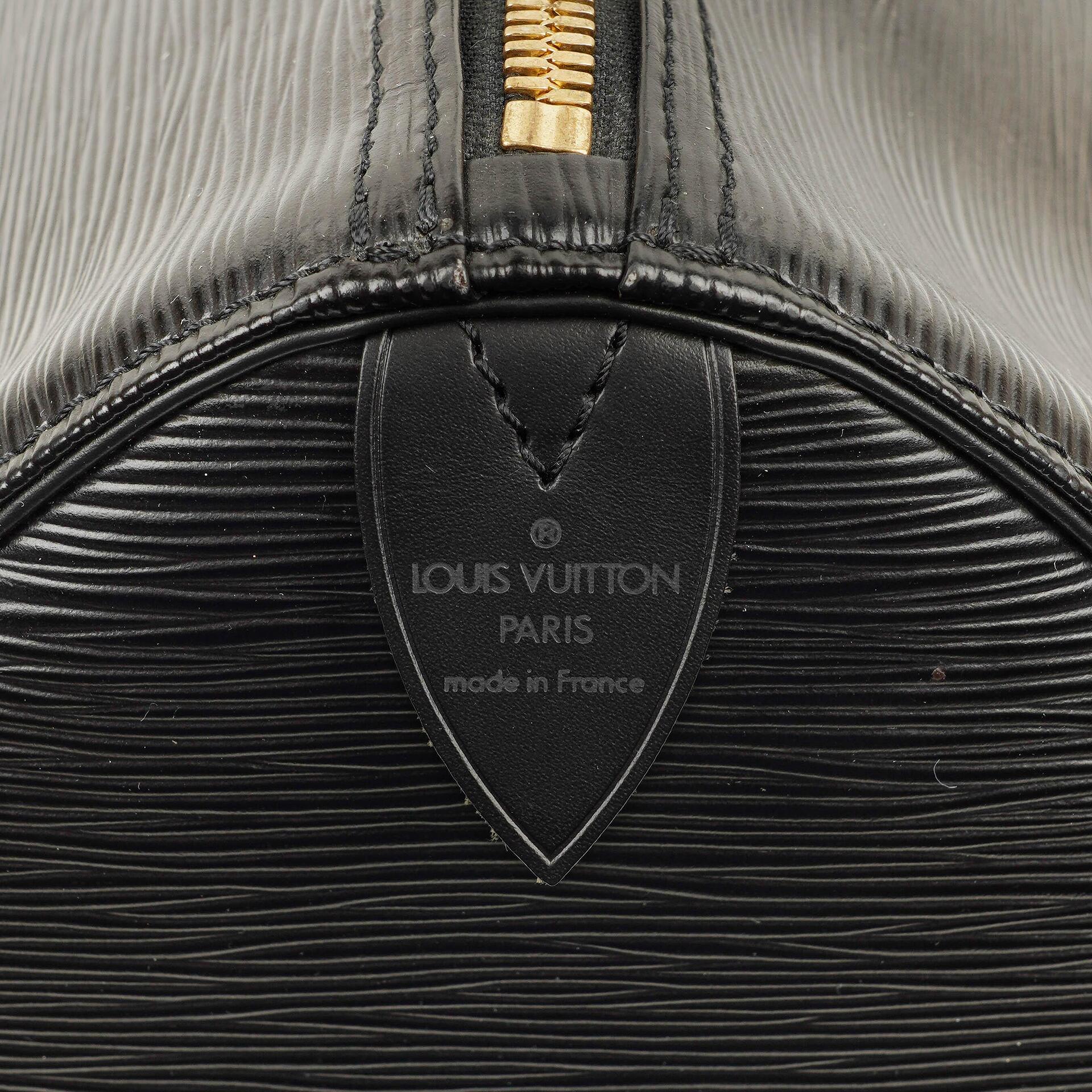 Louis Vuitton Keepall 45 Reisetasche aus schwarzem Epi-Leder