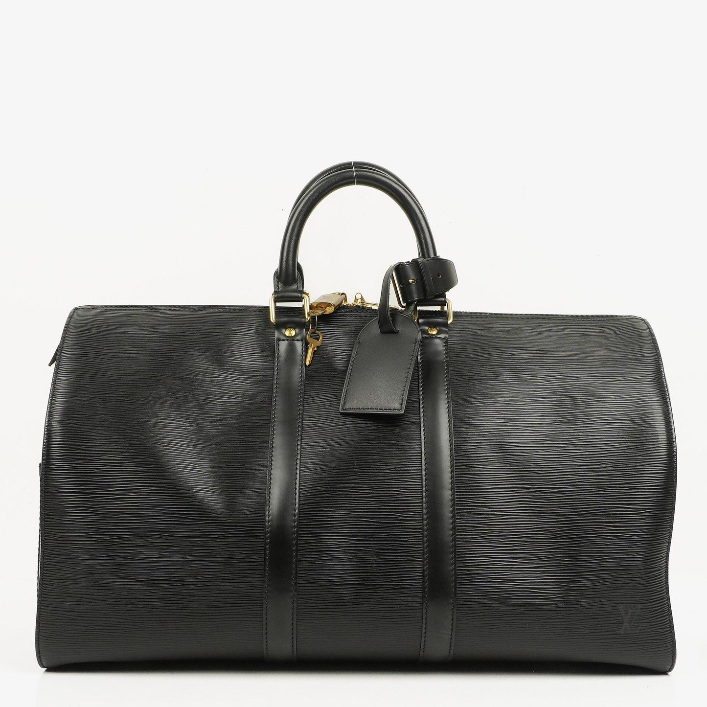 Louis Vuitton Keepall 45 Reisetasche aus schwarzem Epi-Leder