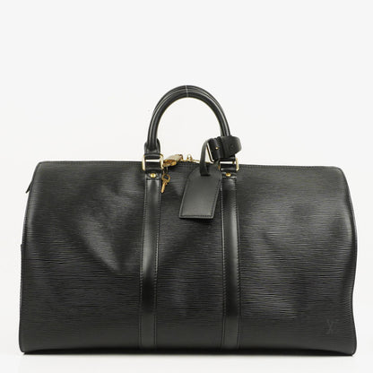 Louis Vuitton Keepall 45 Reisetasche aus schwarzem Epi-Leder