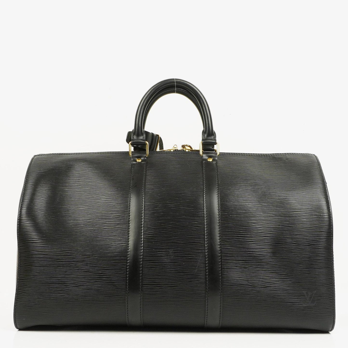 Louis Vuitton Keepall 45 Reisetasche aus schwarzem Epi-Leder