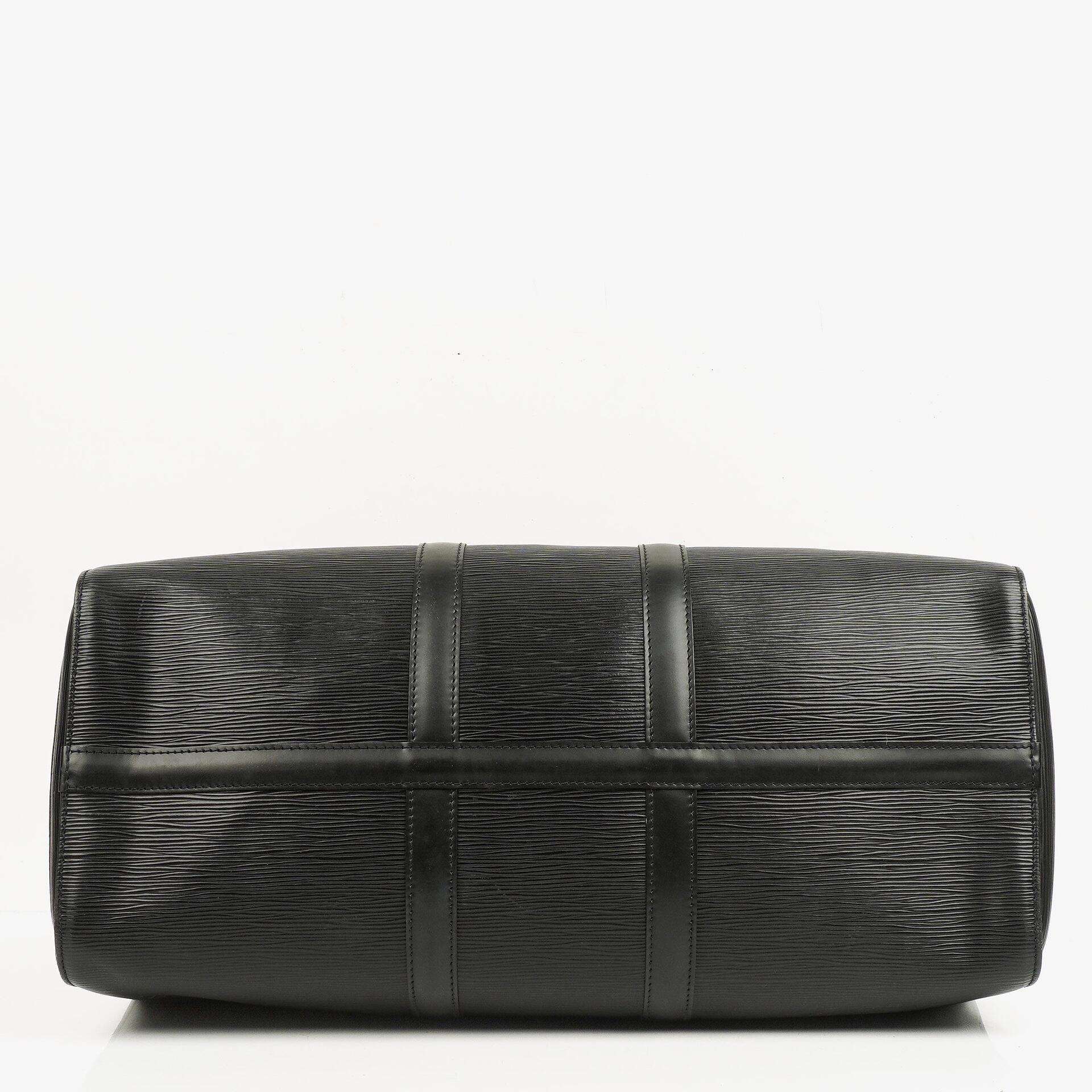 Louis Vuitton Keepall 45 Reisetasche aus schwarzem Epi-Leder