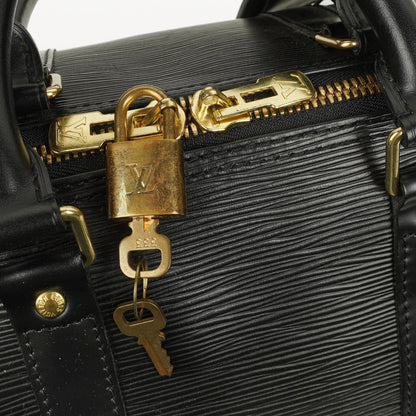 Louis Vuitton Keepall 45 Reisetasche aus schwarzem Epi-Leder