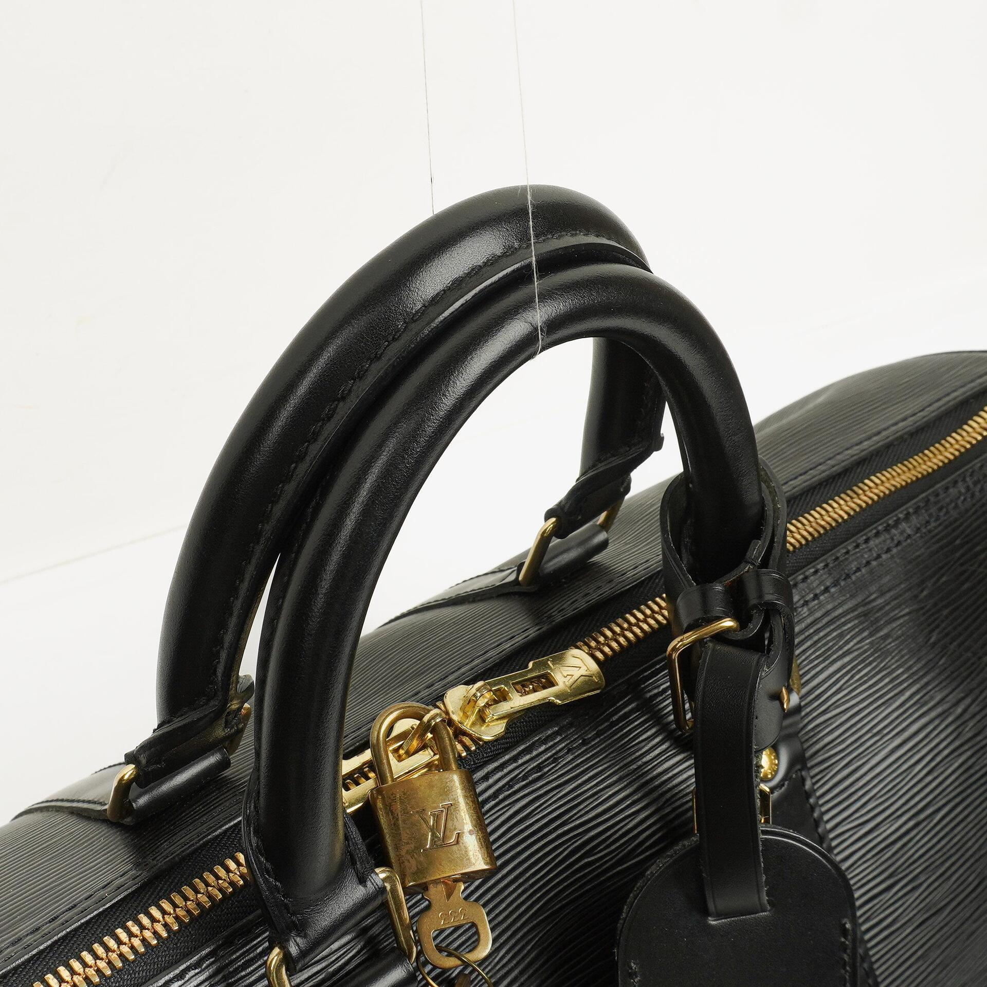 Louis Vuitton Keepall 45 Reisetasche aus schwarzem Epi-Leder