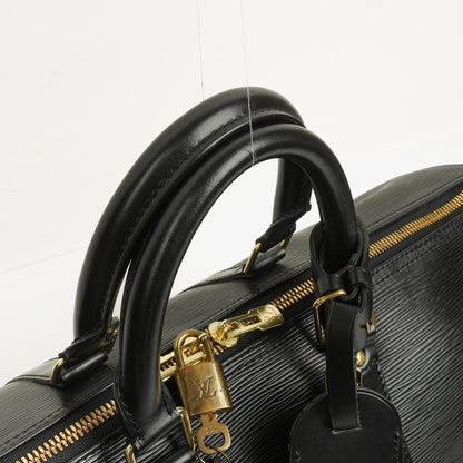 Louis Vuitton Keepall 45 Reisetasche aus schwarzem Epi-Leder