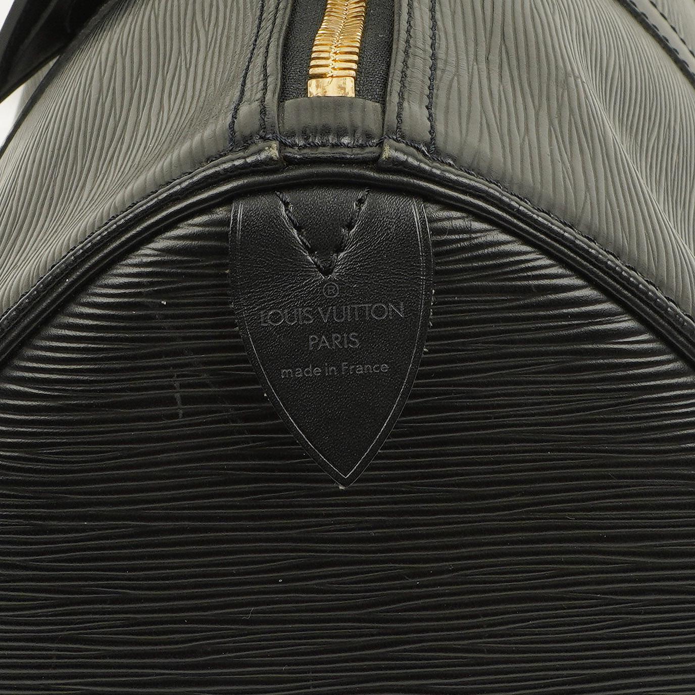 Louis Vuitton Keepall 45 Reisetasche aus schwarzem Epi-Leder