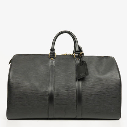 Louis Vuitton Keepall 45 Reisetasche aus schwarzem Epi-Leder