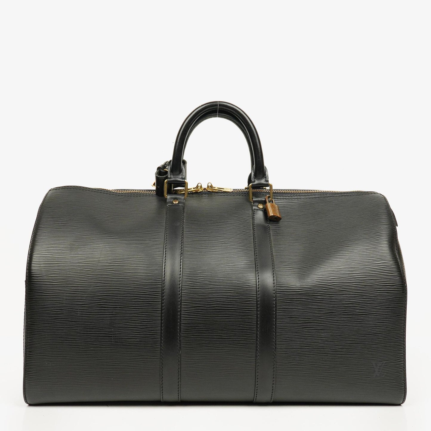 Louis Vuitton Keepall 45 Reisetasche aus schwarzem Epi-Leder