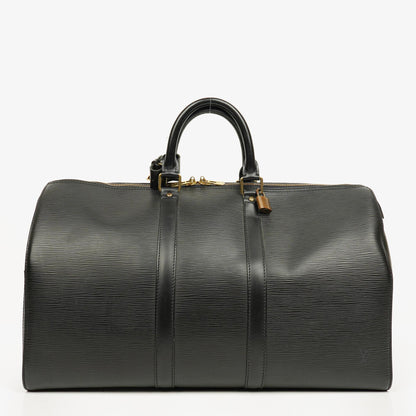 Louis Vuitton Keepall 45 Reisetasche aus schwarzem Epi-Leder