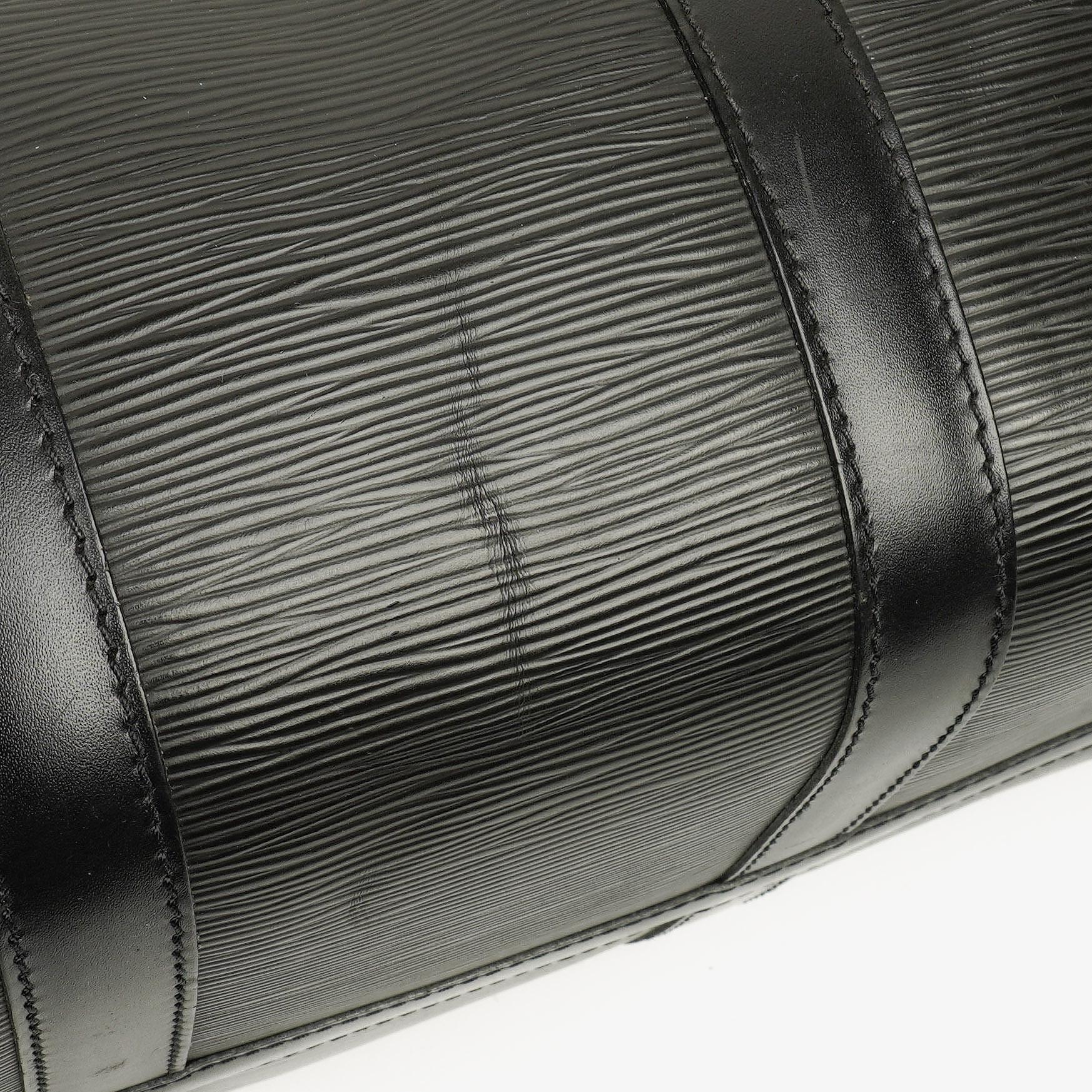 Louis Vuitton Keepall 45 Reisetasche aus schwarzem Epi-Leder