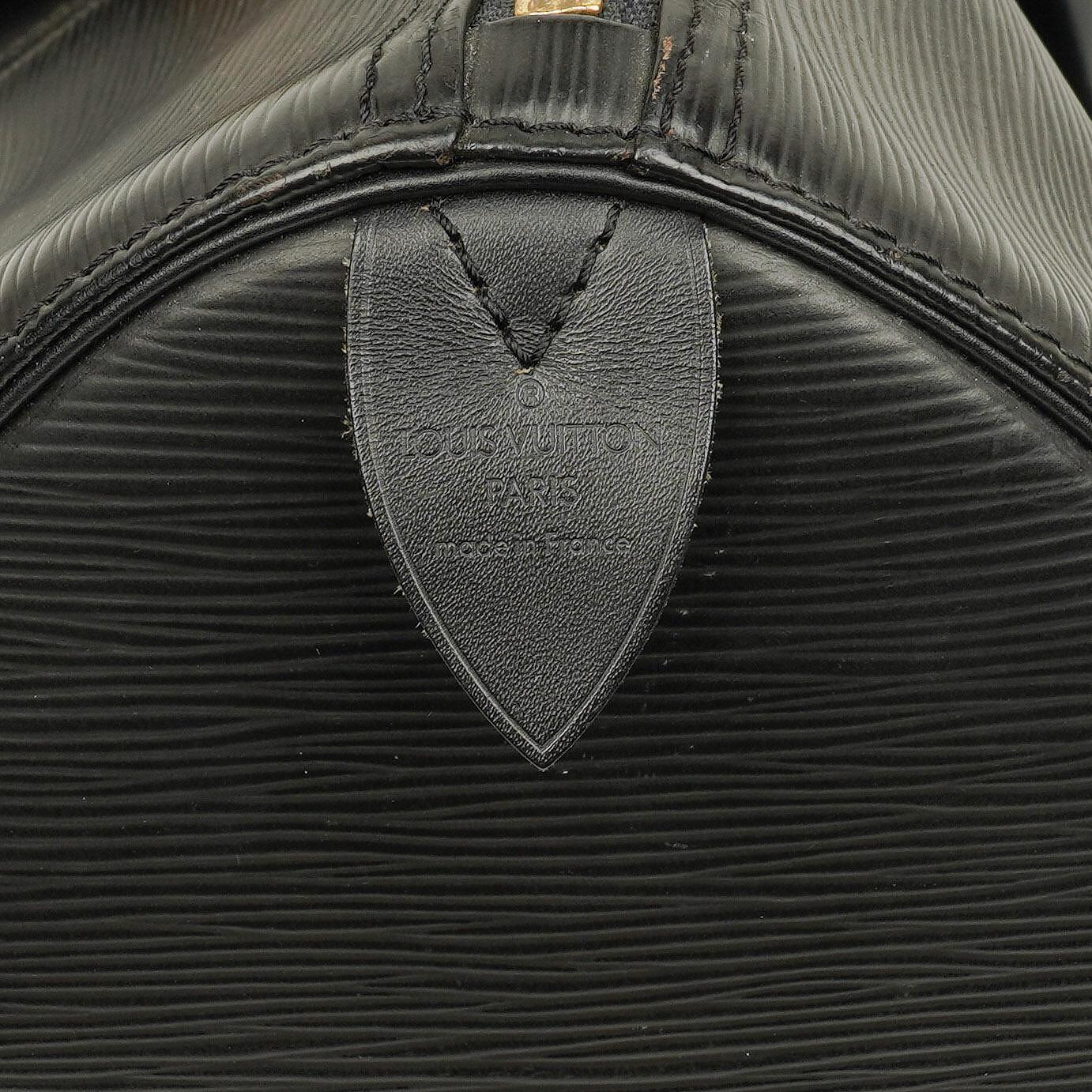 Louis Vuitton Keepall 45 Reisetasche aus schwarzem Epi-Leder