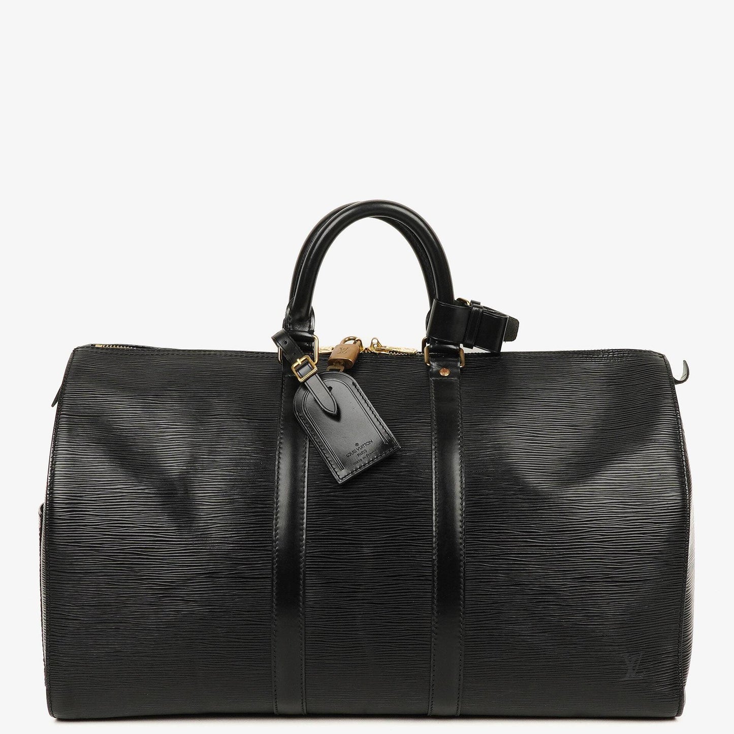 Louis Vuitton Keepall 45 Reisetasche aus schwarzem Epi Leder