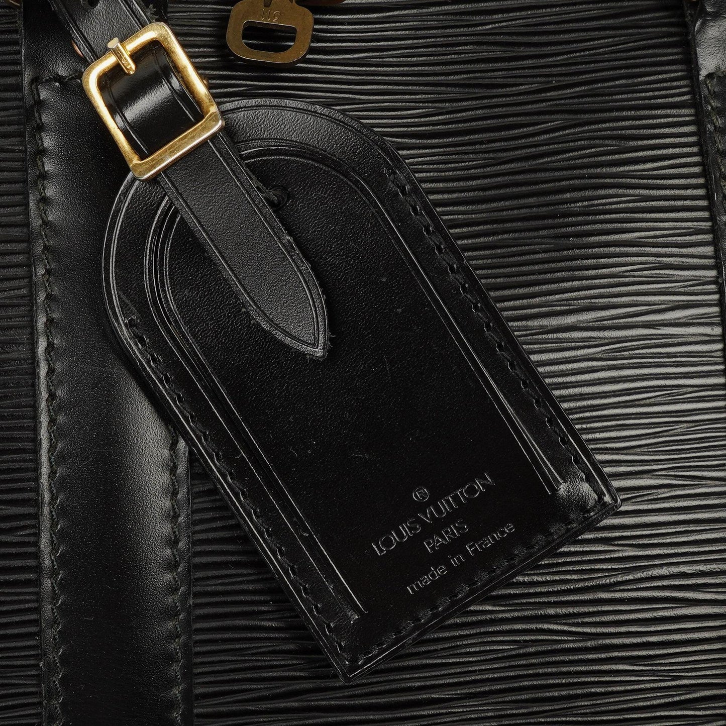 Louis Vuitton Keepall 45 Reisetasche aus schwarzem Epi Leder