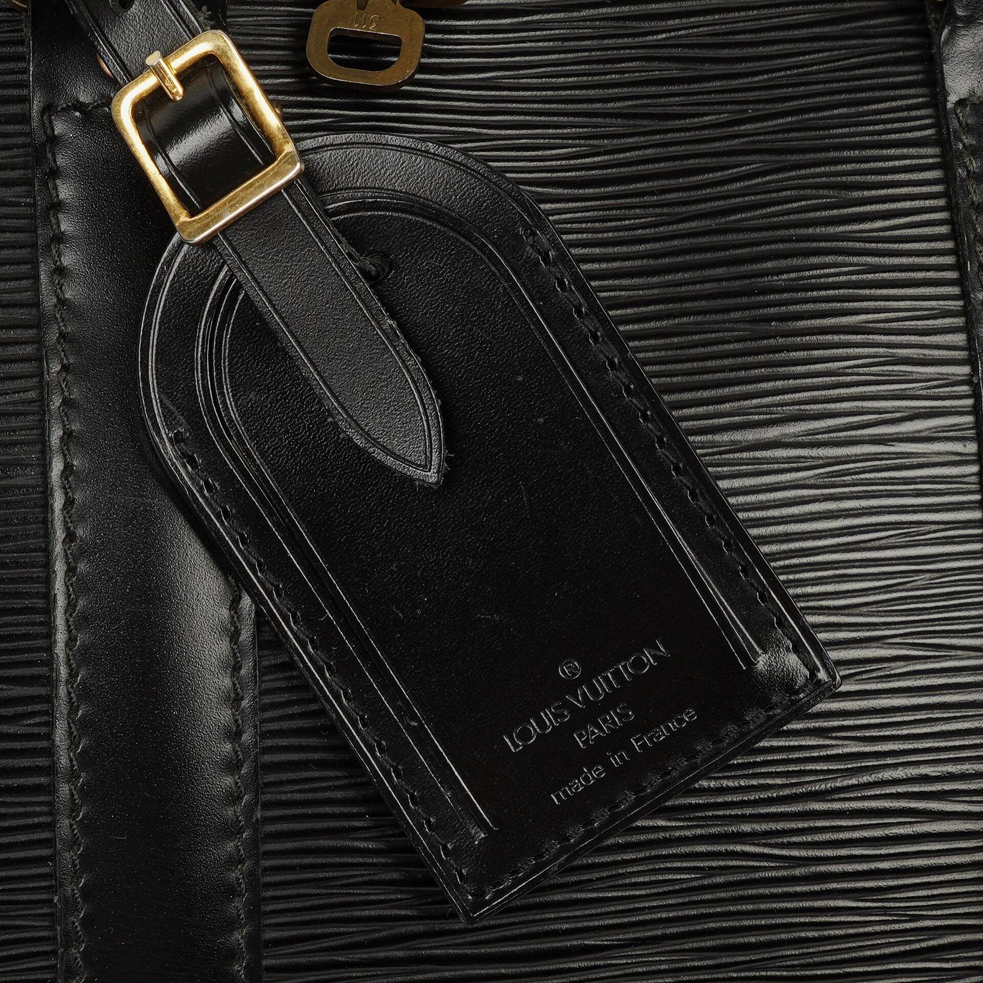 Louis Vuitton Keepall 45 Reisetasche aus schwarzem Epi Leder