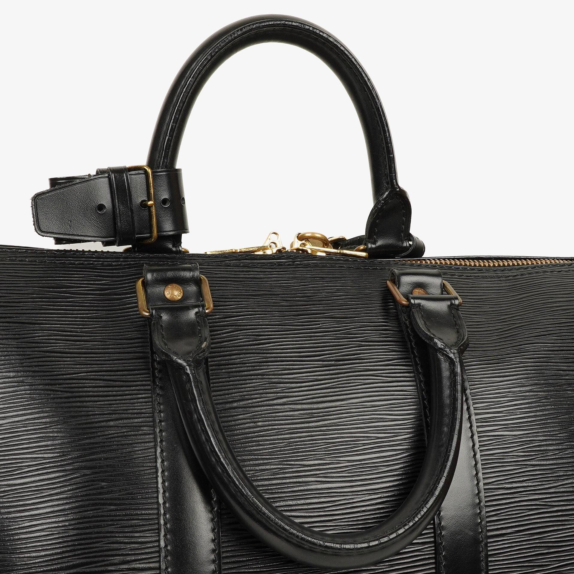 Louis Vuitton Keepall 45 Reisetasche aus schwarzem Epi Leder