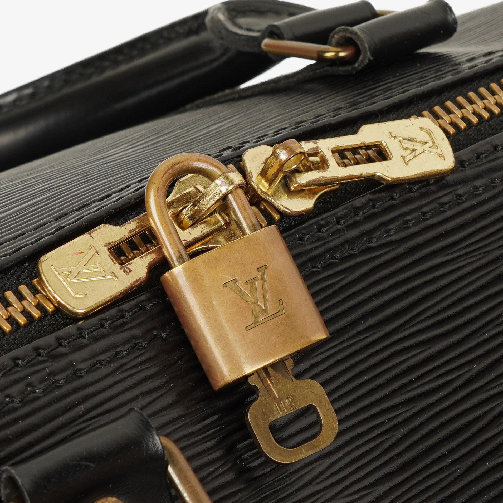 Louis Vuitton Keepall 45 Reisetasche aus schwarzem Epi Leder
