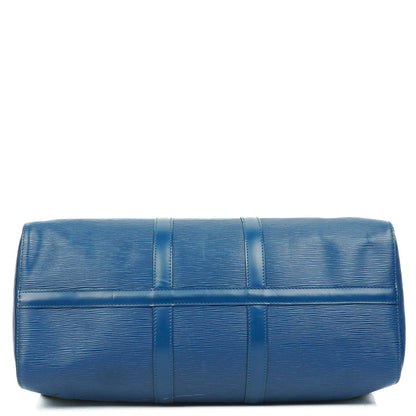 Louis Vuitton Keepall 45 Reisetasche aus blauem Epi Leder, 1996
