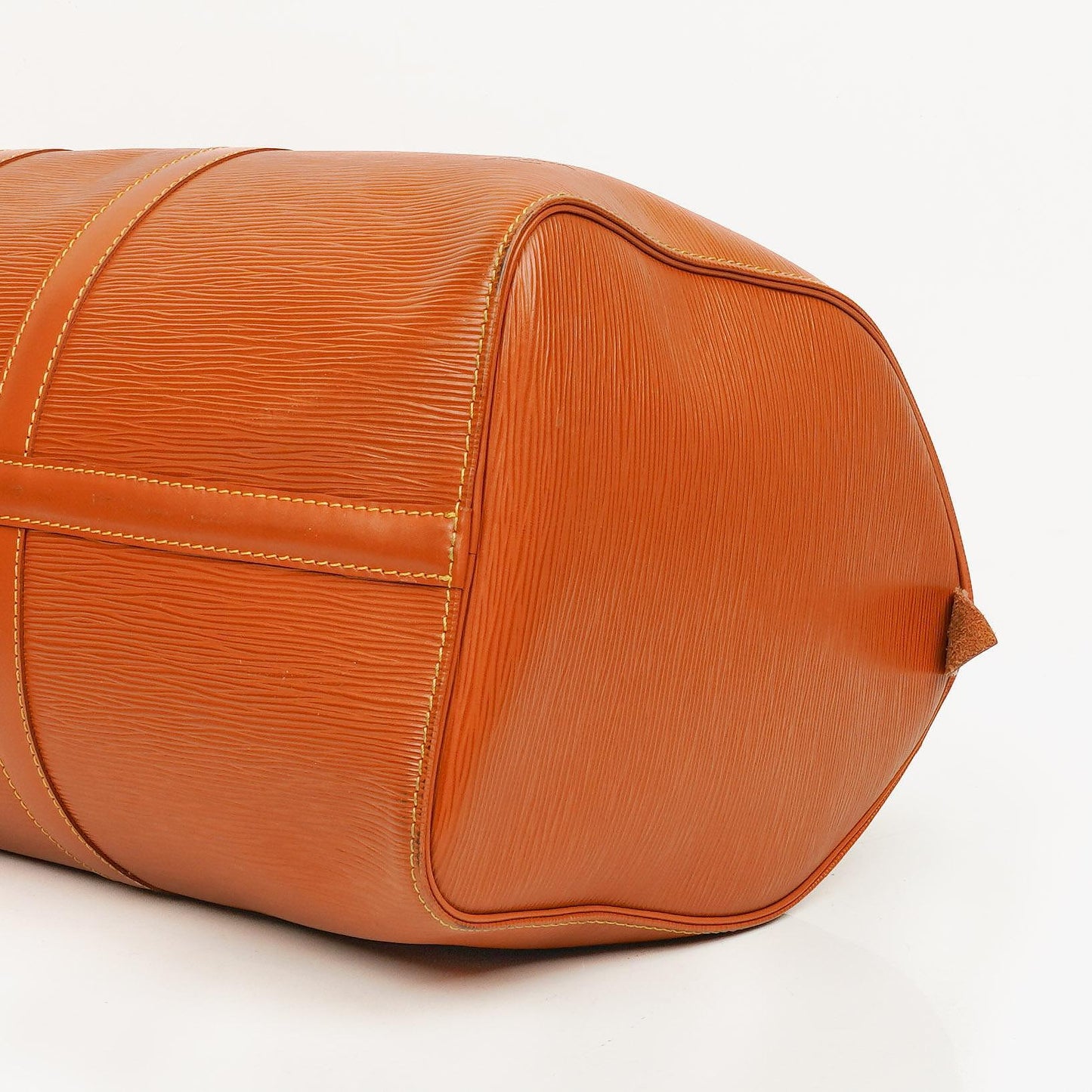 Louis Vuitton Keepall 45 Reisetasche in Cognac aus Epi Leder