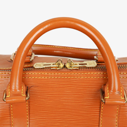 Louis Vuitton Keepall 45 Reisetasche in Cognac aus Epi Leder