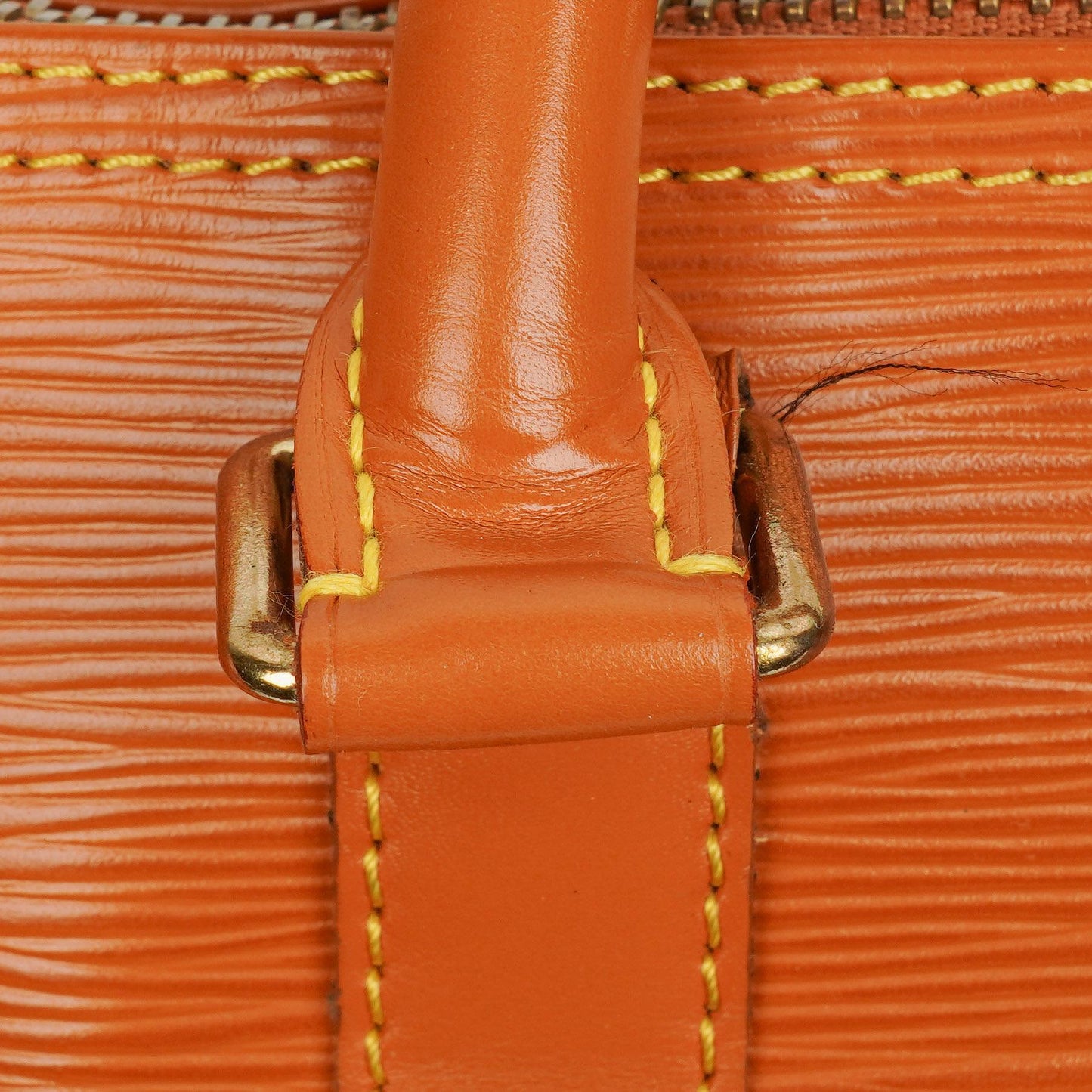 Louis Vuitton Keepall 45 Reisetasche in Cognac aus Epi Leder