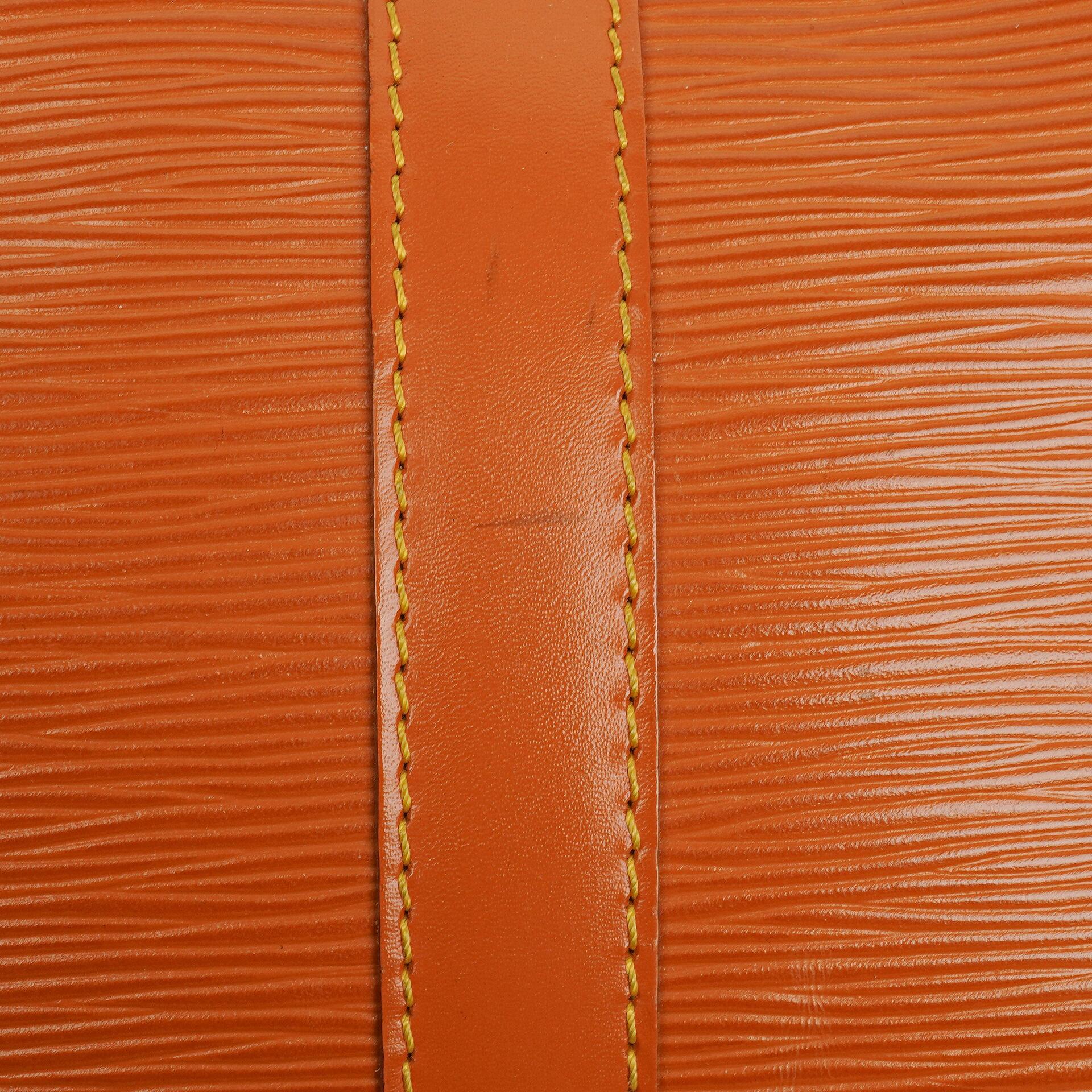Louis Vuitton Keepall 45 Reisetasche in Cognac aus Epi Leder