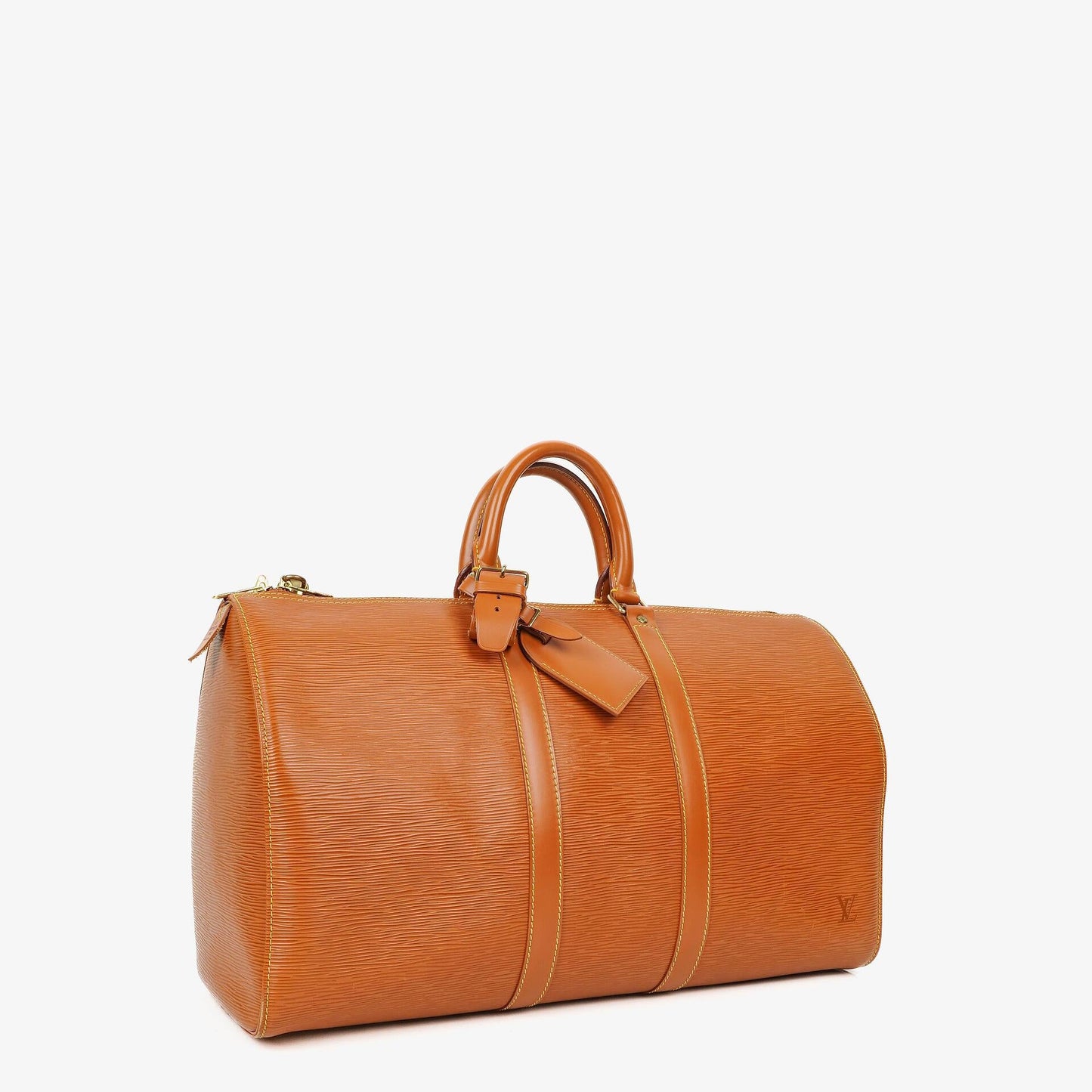 Louis Vuitton Keepall 45 Reisetasche aus cognacfarbenem Epi Leder