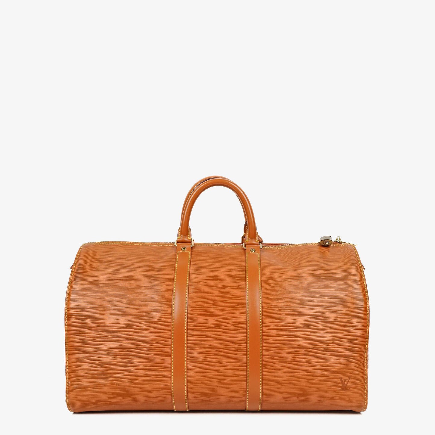 Louis Vuitton Keepall 45 Reisetasche aus cognacfarbenem Epi Leder