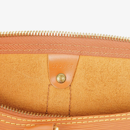 Louis Vuitton Keepall 45 Reisetasche aus cognacfarbenem Epi Leder