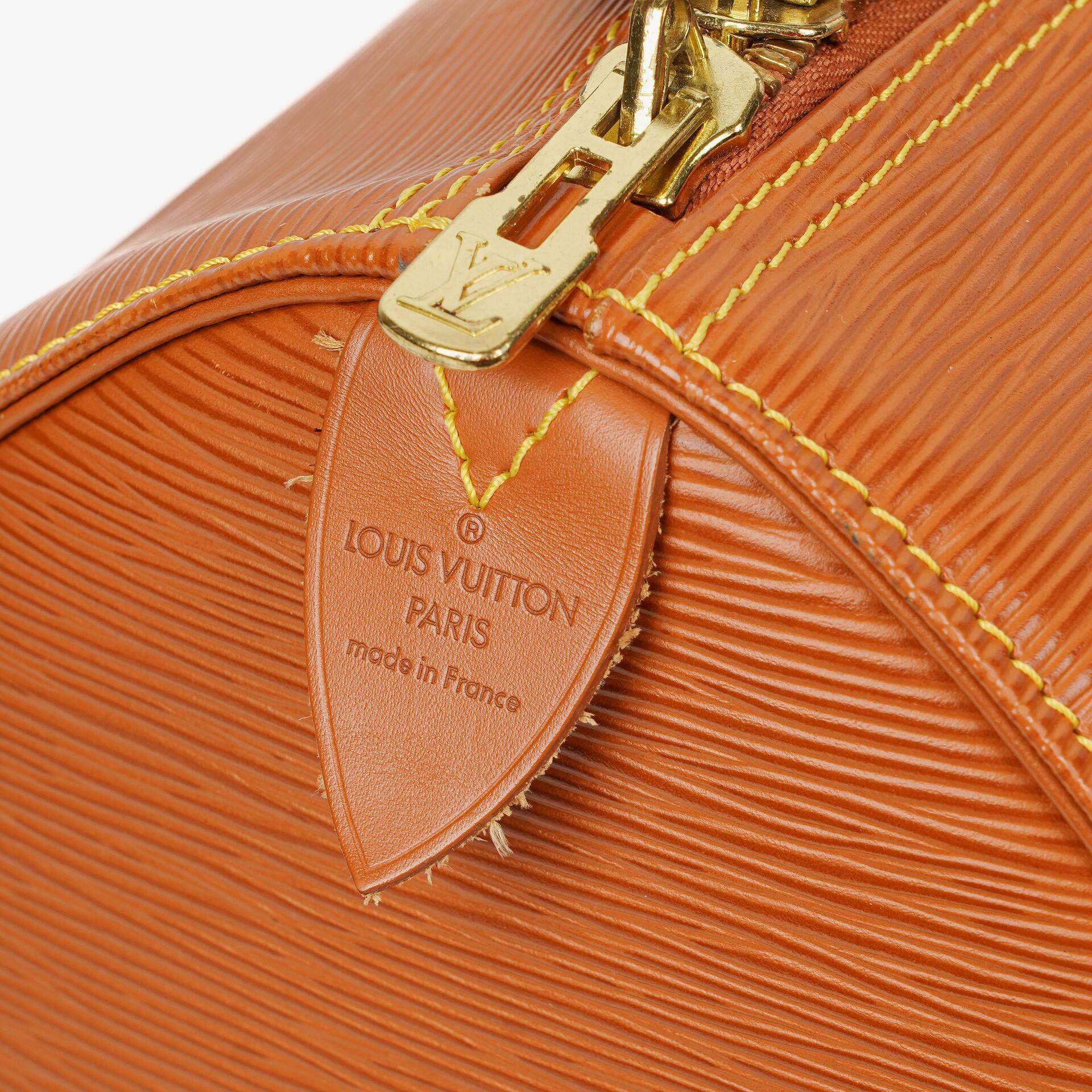 Louis Vuitton Keepall 45 Reisetasche aus cognacfarbenem Epi Leder
