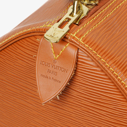 Louis Vuitton Keepall 45 Reisetasche aus cognacfarbenem Epi Leder
