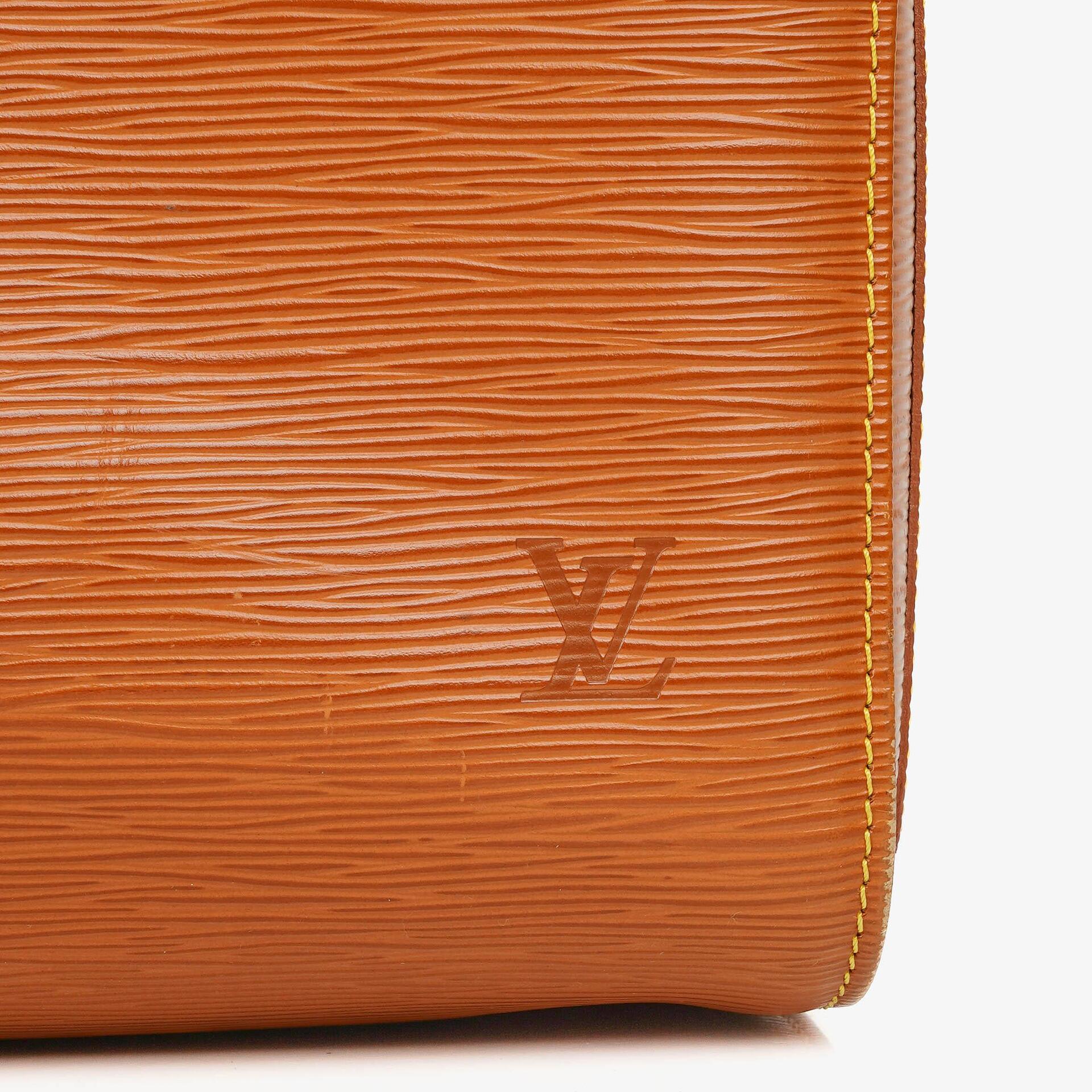 Louis Vuitton Keepall 45 Reisetasche aus cognacfarbenem Epi Leder