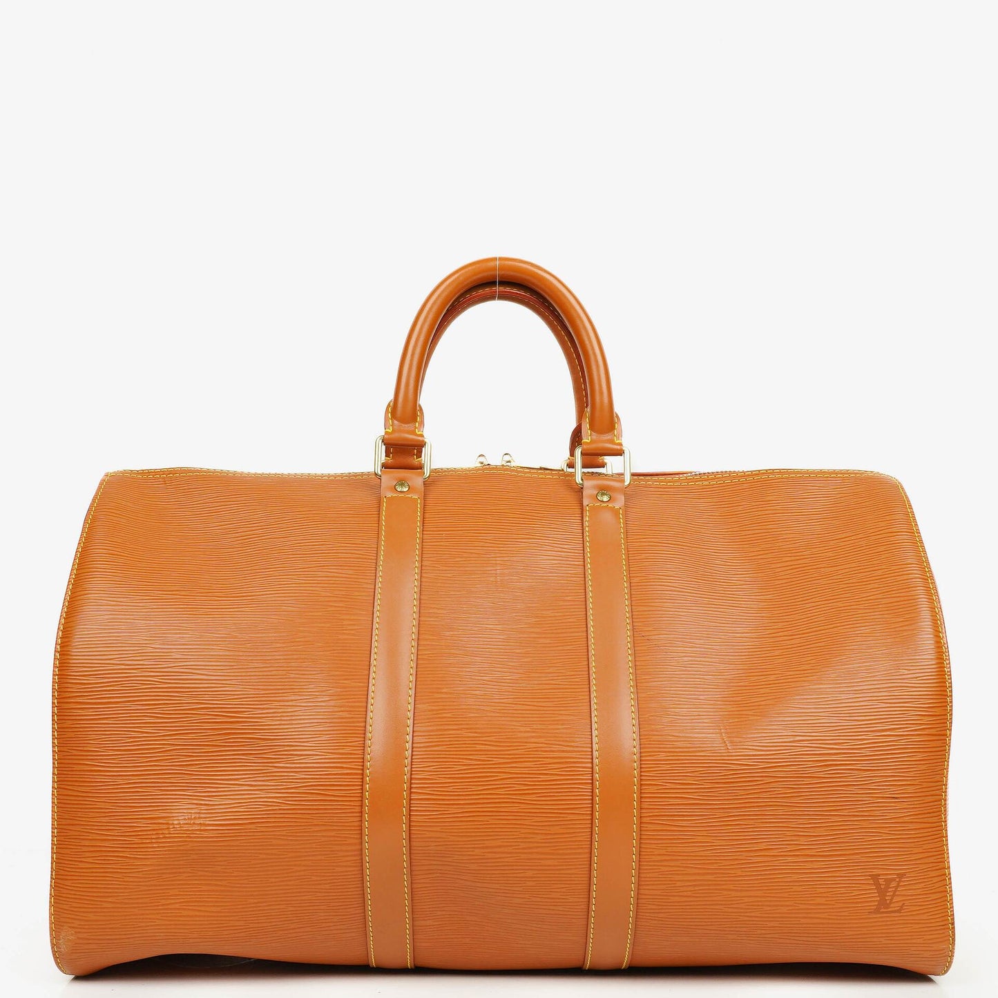 Louis Vuitton Keepall 45 Reisetasche aus cognacfarbenem Epi Leder