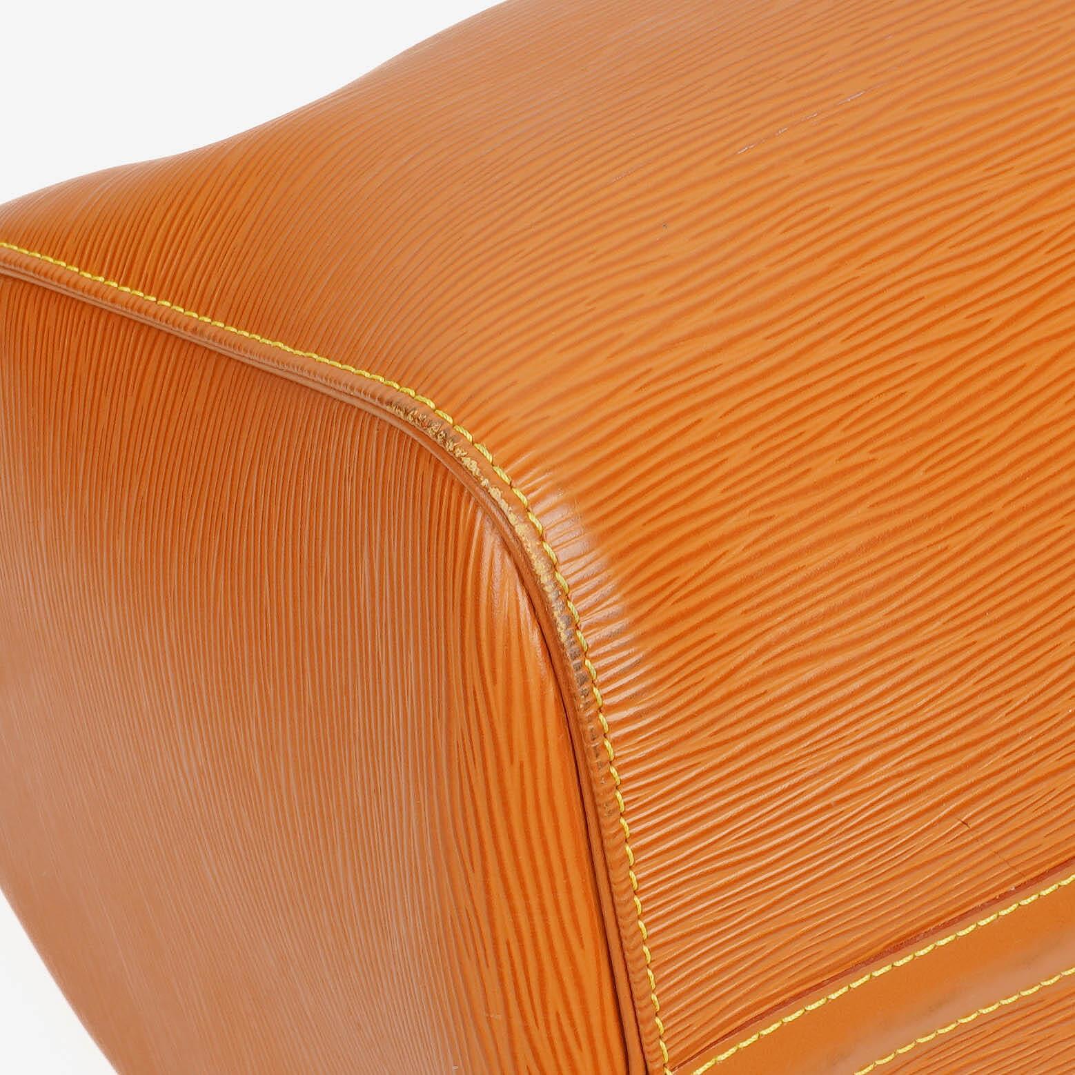 Louis Vuitton Keepall 45 Reisetasche aus cognacfarbenem Epi Leder