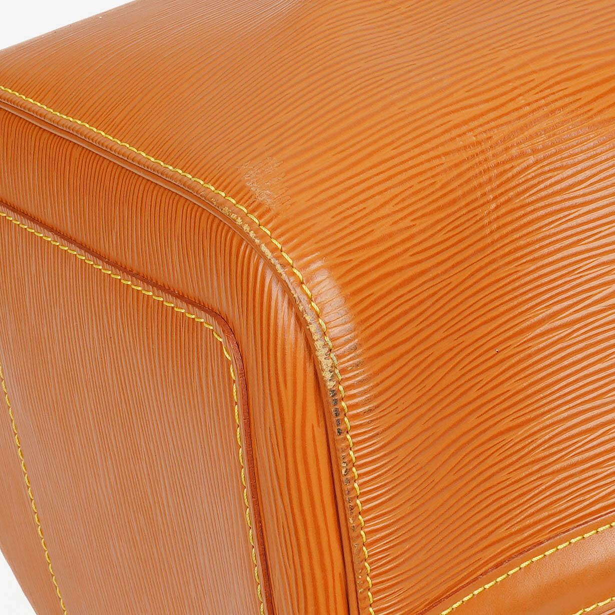 Louis Vuitton Keepall 45 Reisetasche aus cognacfarbenem Epi Leder