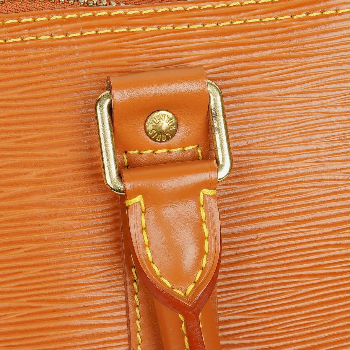 Louis Vuitton Keepall 45 Reisetasche aus cognacfarbenem Epi Leder