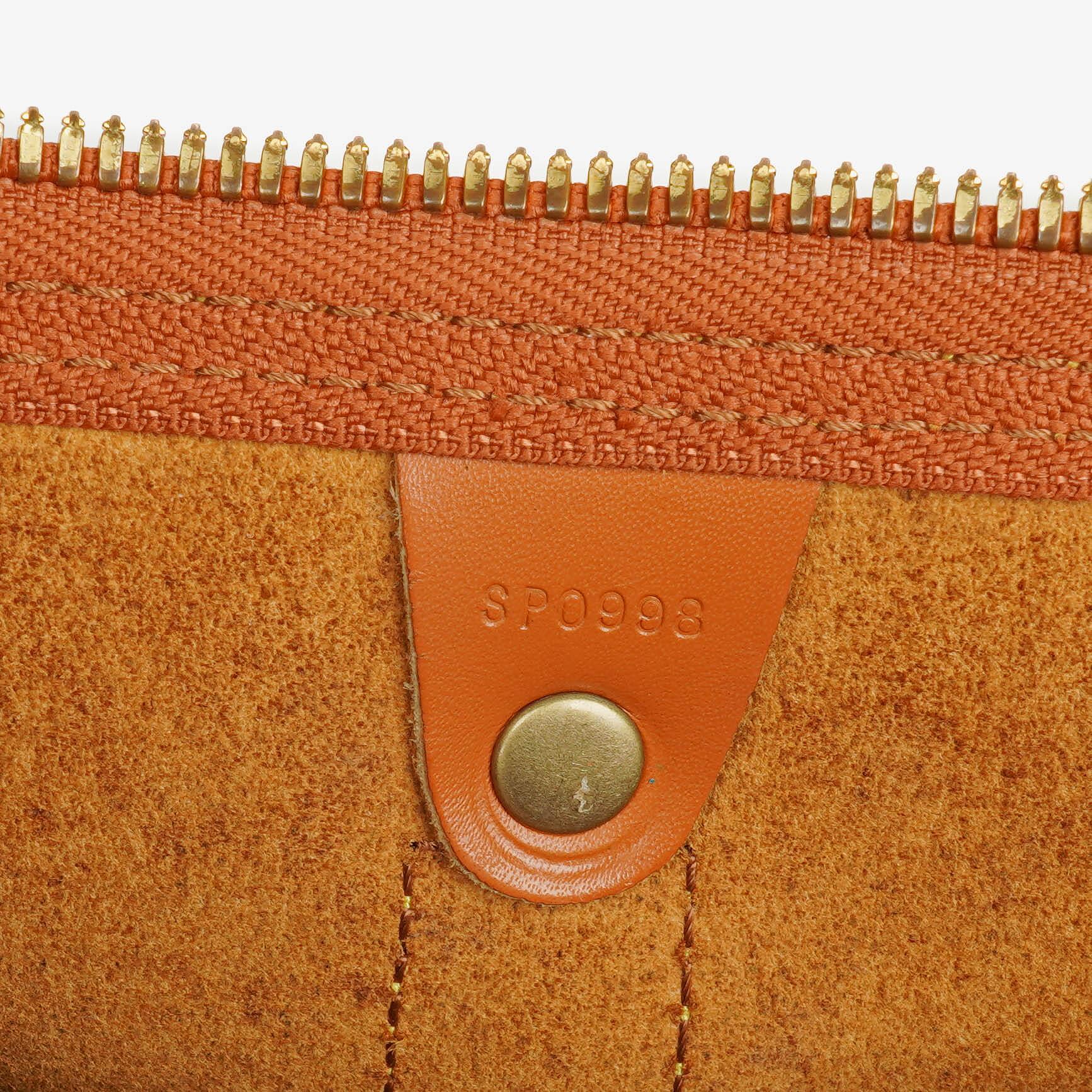 Louis Vuitton Keepall 45 Reisetasche aus cognacfarbenem Epi Leder
