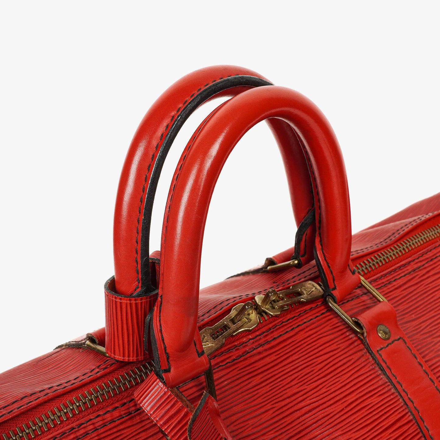 Louis Vuitton Keepall 45 Reisetasche aus rotem Epi-Leder