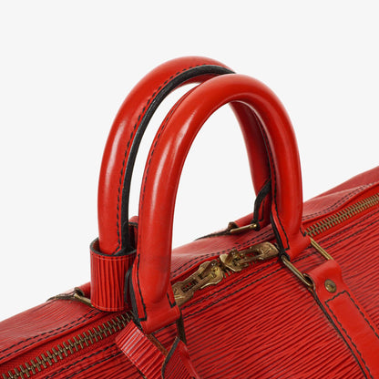 Louis Vuitton Keepall 45 Reisetasche aus rotem Epi-Leder