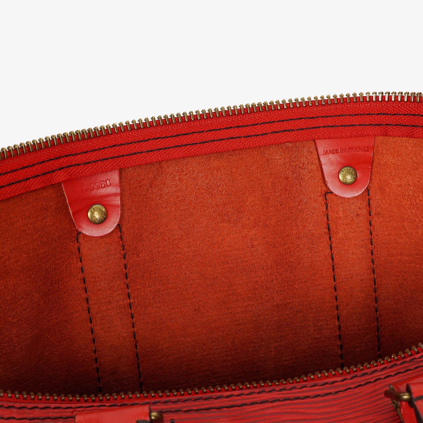 Louis Vuitton Keepall 45 Reisetasche aus rotem Epi-Leder