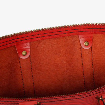 Louis Vuitton Keepall 45 Reisetasche aus rotem Epi-Leder