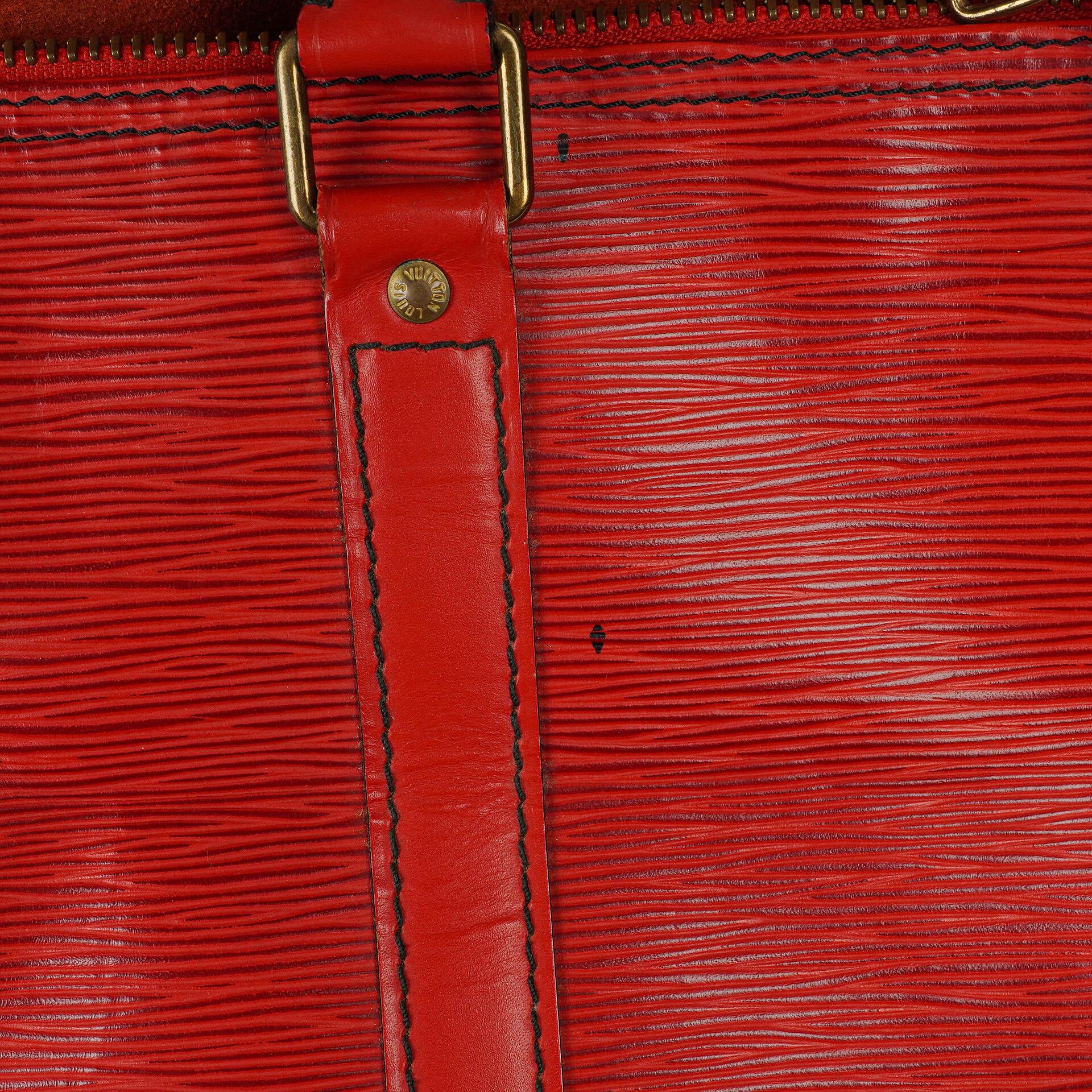 Louis Vuitton Keepall 45 Reisetasche aus rotem Epi-Leder
