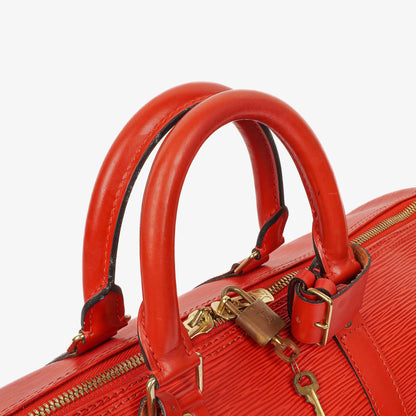 Louis Vuitton Keepall 45 Reisetasche aus rotem Epi Leder