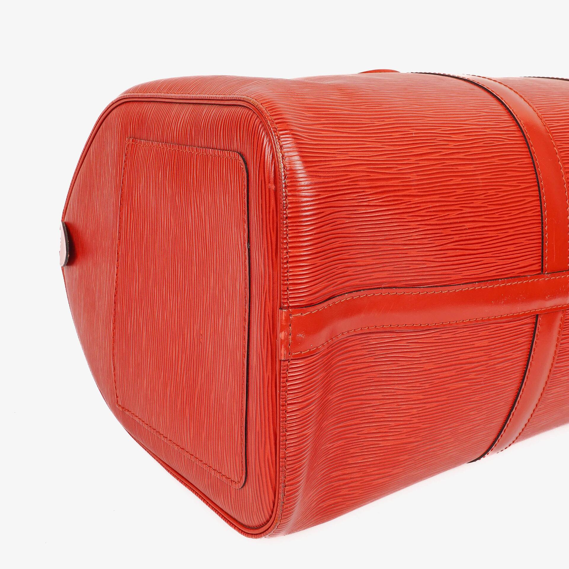 Louis Vuitton Keepall 45 Reisetasche aus rotem Epi Leder