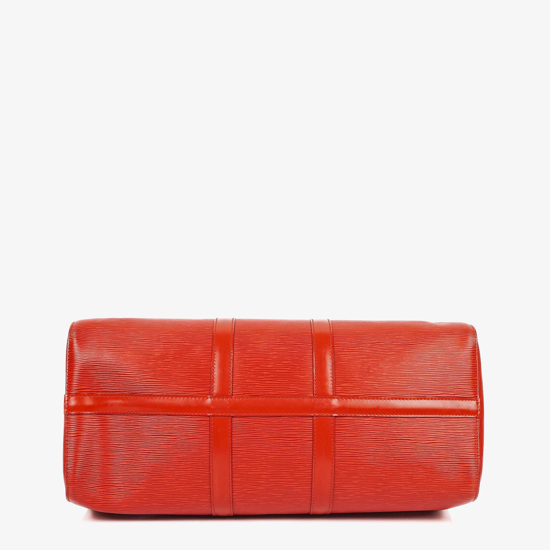 Louis Vuitton Keepall 45 Reisetasche aus rotem Epi Leder