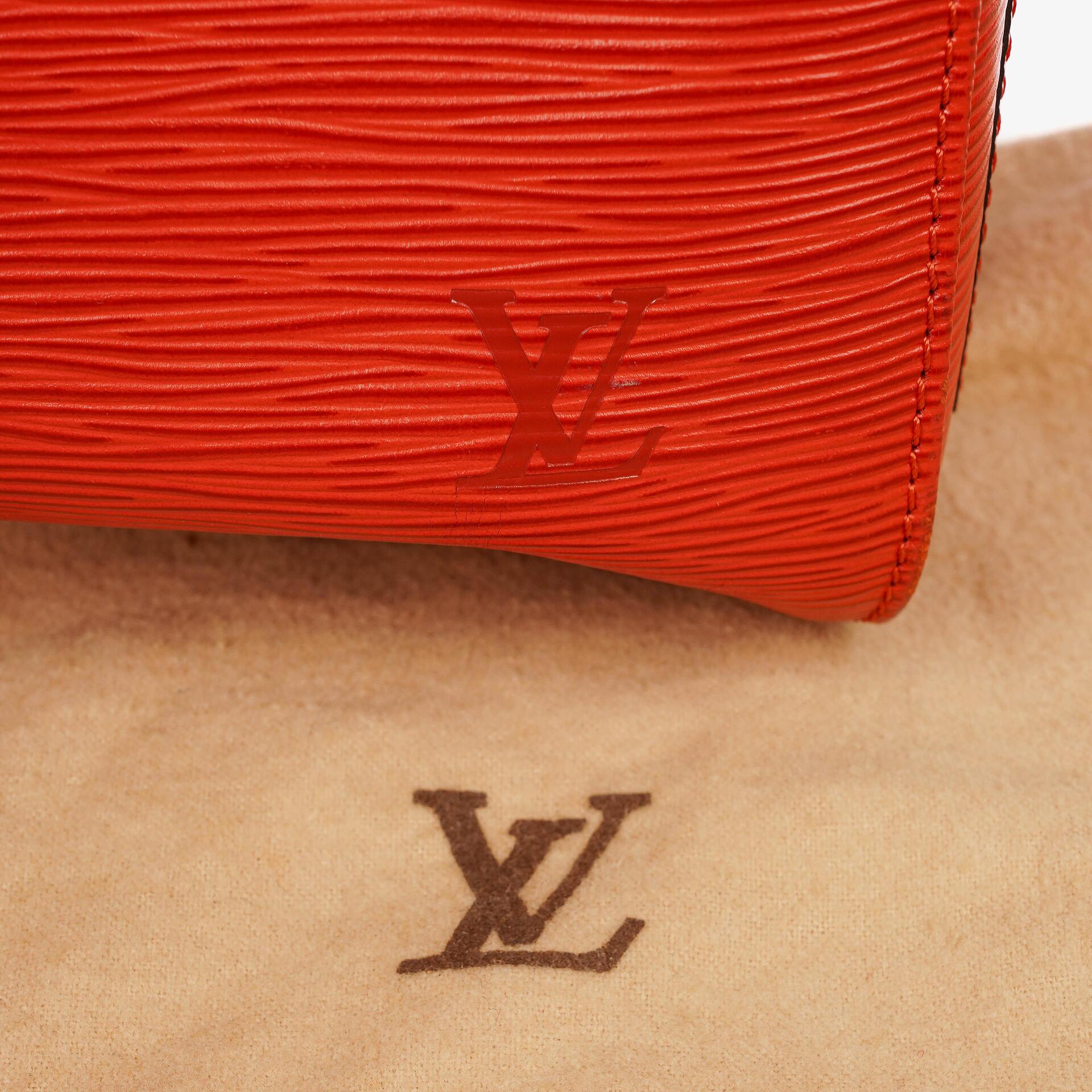 Louis Vuitton Keepall 45 Reisetasche aus rotem Epi Leder