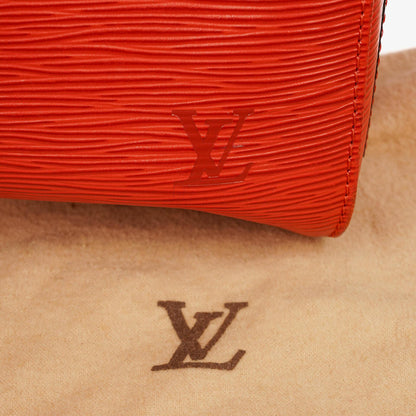 Louis Vuitton Keepall 45 Reisetasche aus rotem Epi Leder